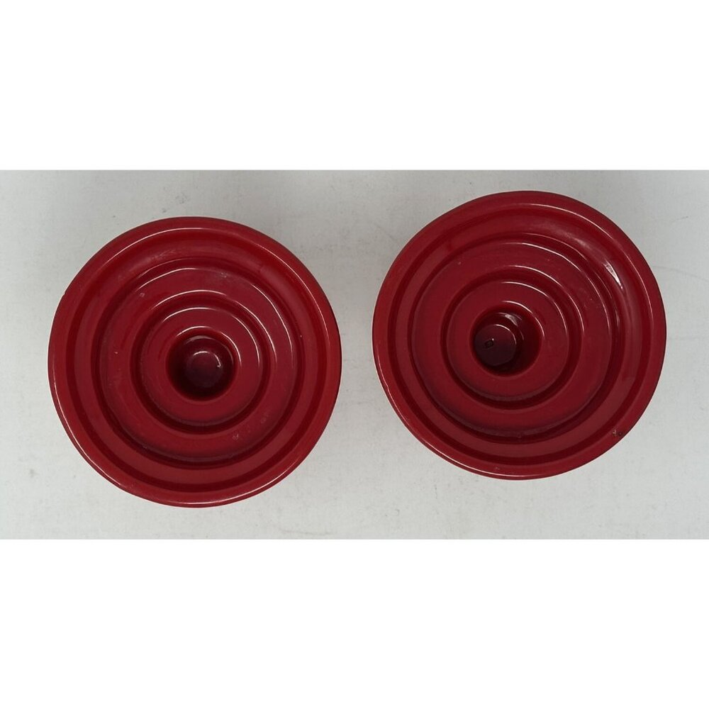 Vtg 1970s LAWRENCE PEABODY for HAEGER CANDLE HOLDERS #3078 PIMENTO Mix and Match - Picture 5 of 12